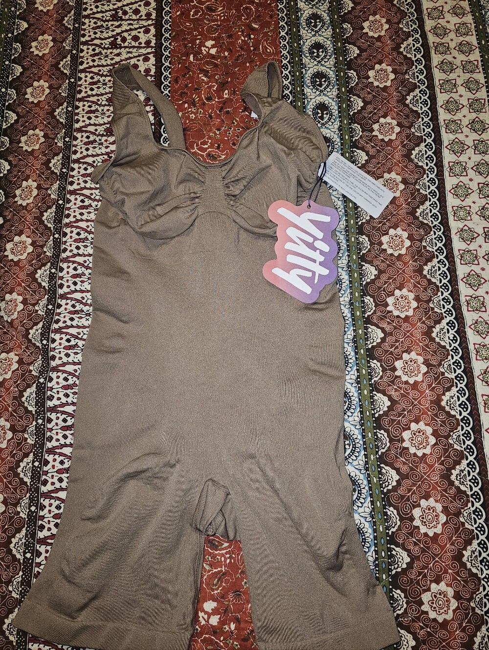 YITTY Brown One-Piece Shaping Bodysuit